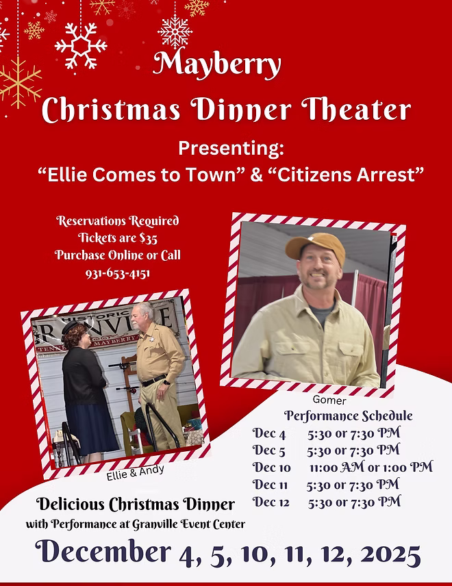 Mayberry Christmas Dinner Theater