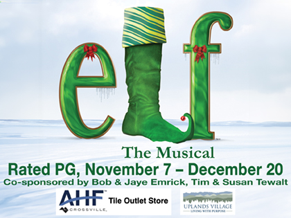 elf the musical cumberland county playhouse